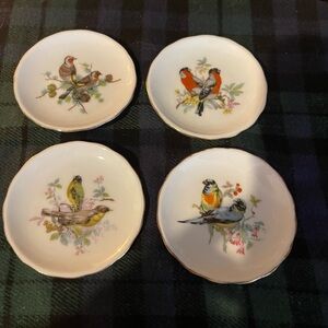 White Bird Porcelain Butter Pats with Elegant Design